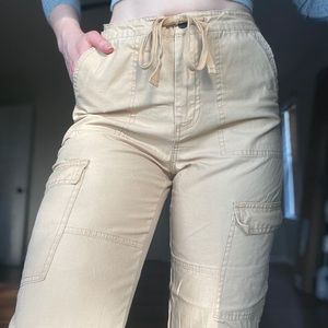 High Waisted Peach Utility Pants